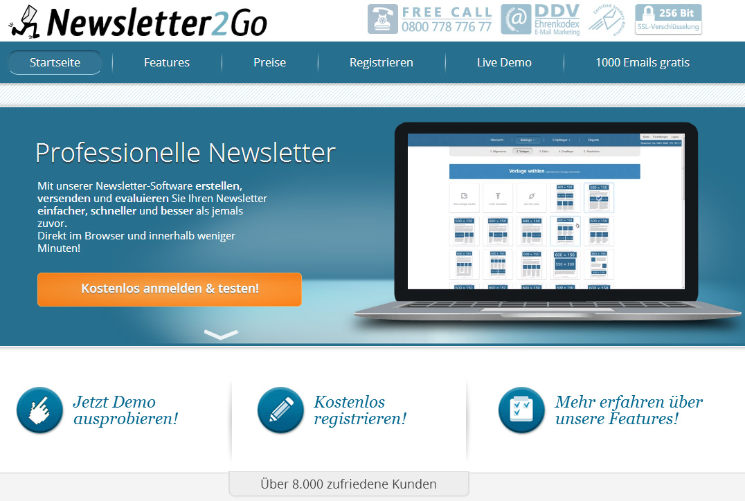 E-Mail Marketing Software Newsletter2Go